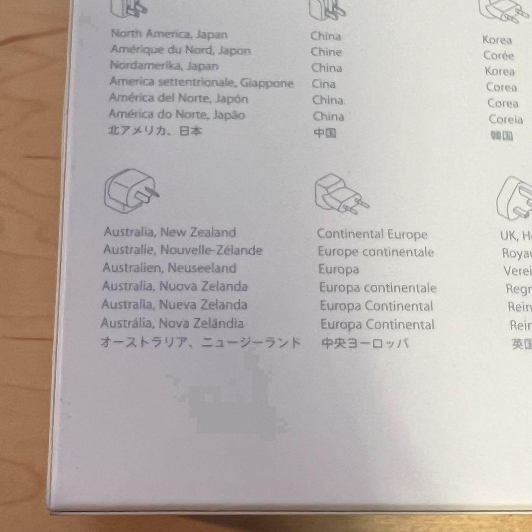新品未開封Apple純正品World Adapter Kit MD837AM/A
