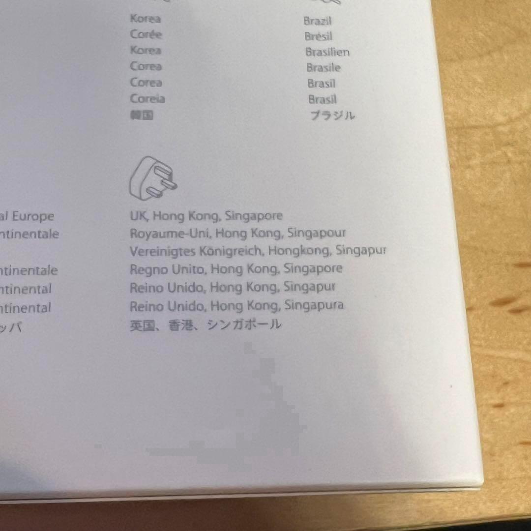 新品未開封Apple純正品World Adapter Kit MD837AM/A