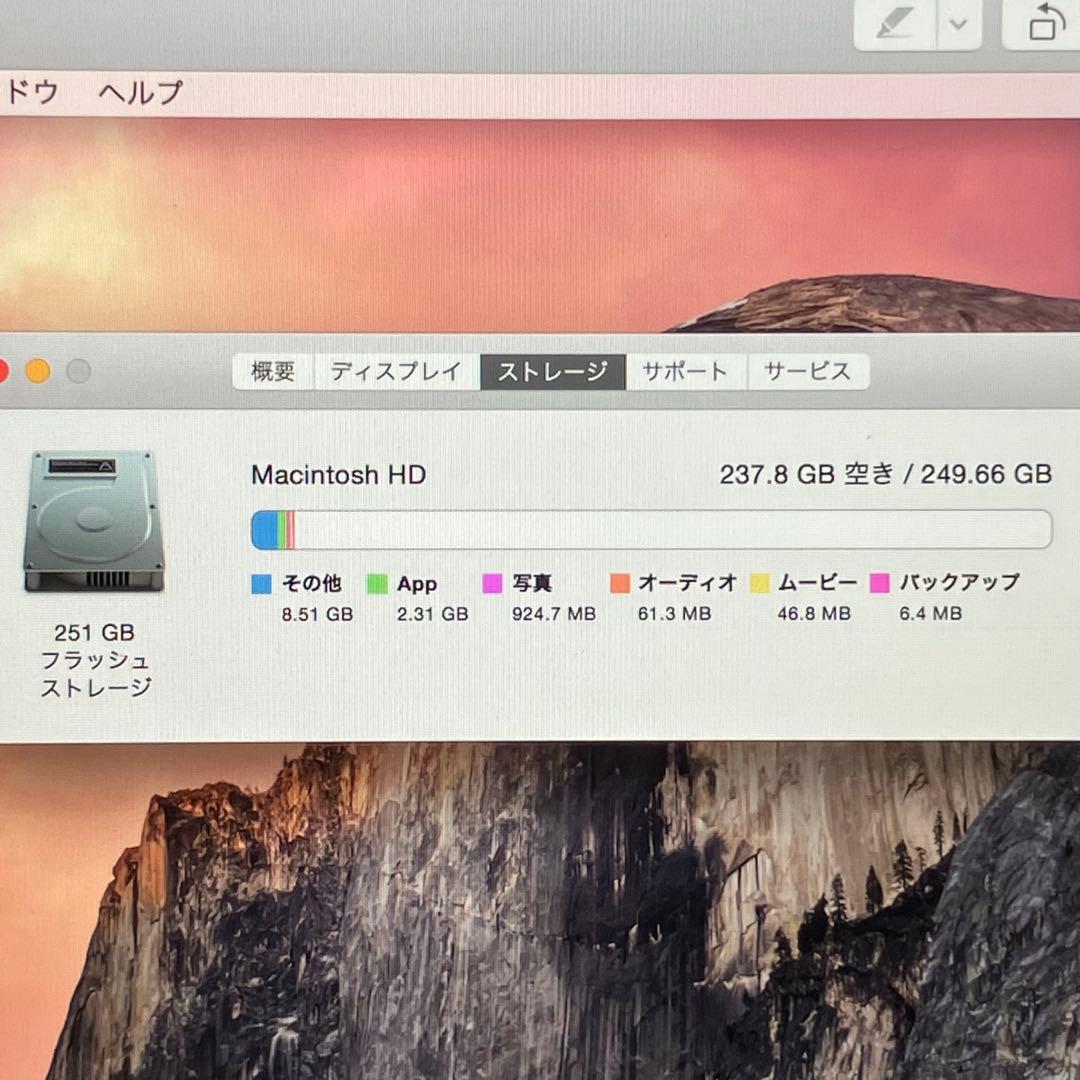 MacBook本体 12inch MacBook 256GB Retina Early 2015