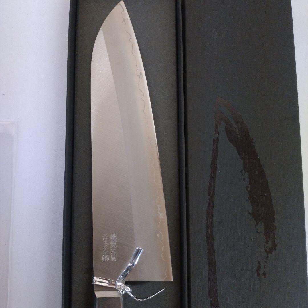 マツ新品サンドビック三層鋼包丁スウェーデン鋼　本鍛錬包丁　硬質三層