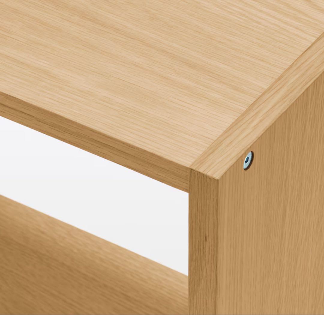 無印良品　スタッキングシェルフセット５段×２列オーク材　チェスト引出し２段付き