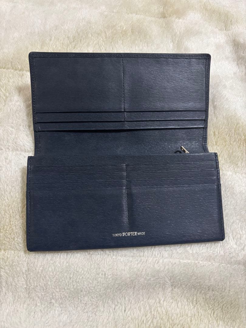 【定価約3万】PORTER ポーター カレント 長財布 ネイビー 吉田カバン