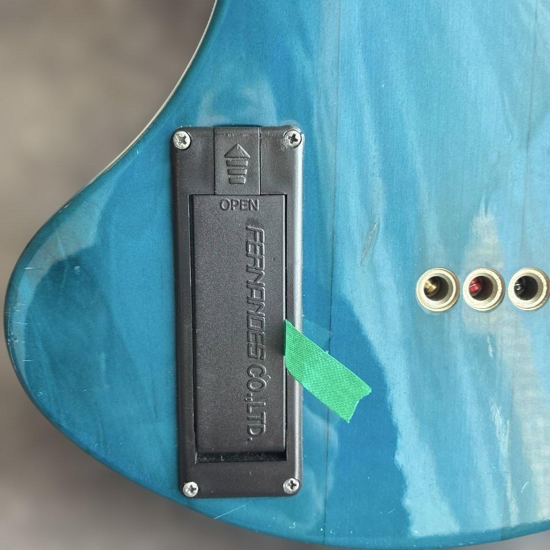 Fernandes zo-3GF ブルー　メイプルネック