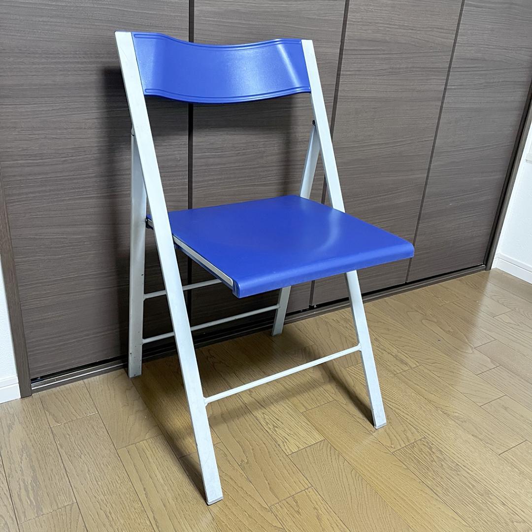 都内直渡のみ ArrMet アーメットチェア 伊製 4脚 薄型 折り畳み椅子