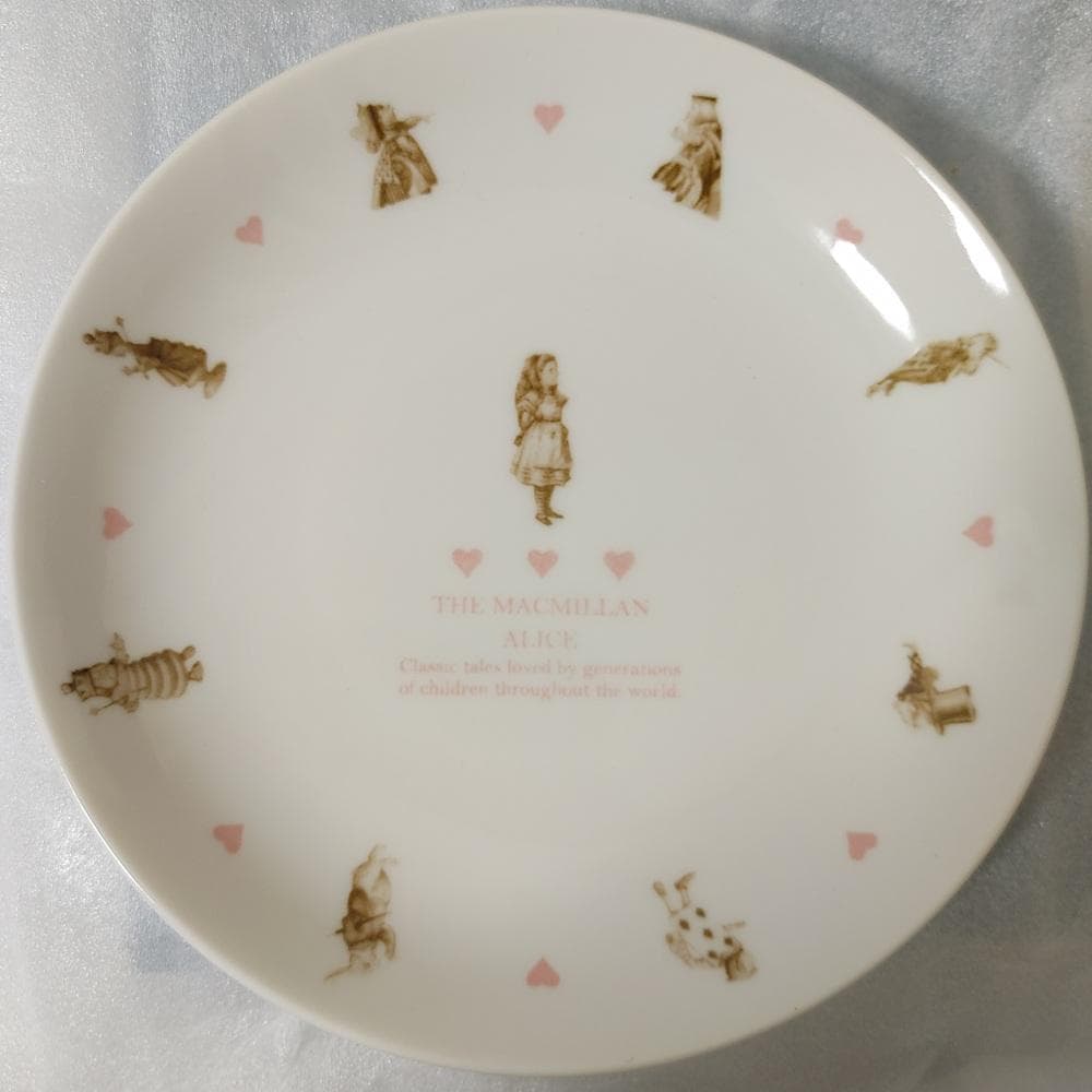 新品 3枚セット マクミランアリス 皿 プレート 磁器 白 不思議の国のアリス