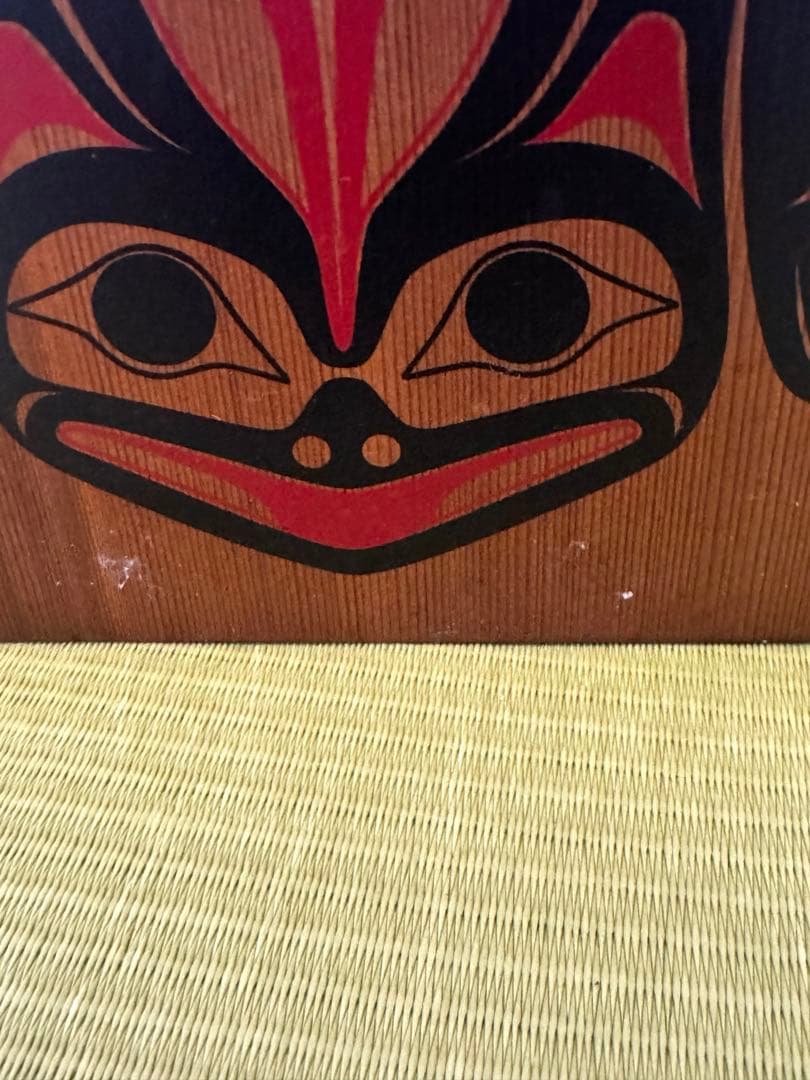 【作家物】1987年製 P.ダンソーン作 アッパー・スカジット族 木製ボックス