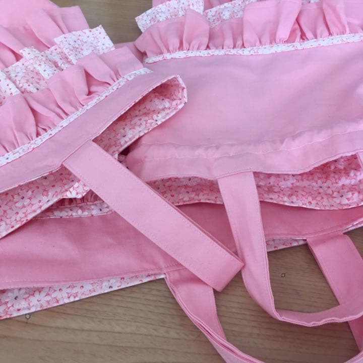入園入学グッズ　花柄×ピンク　4点セット
