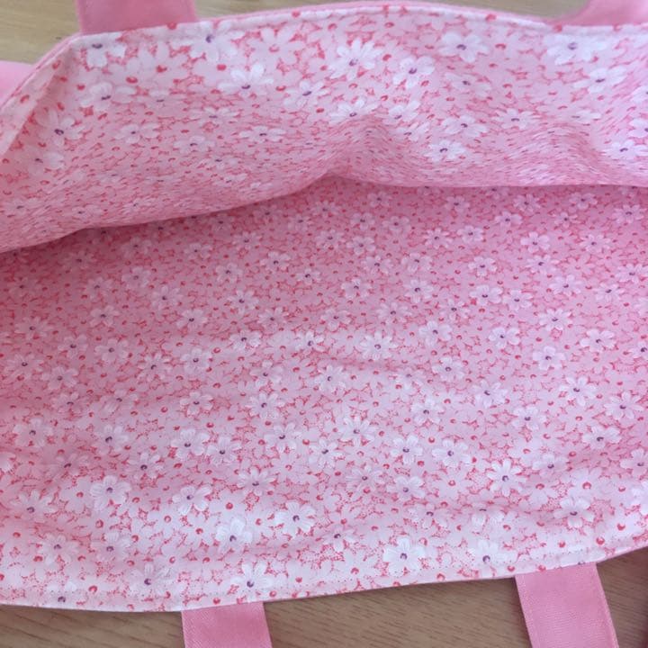 入園入学グッズ　花柄×ピンク　4点セット