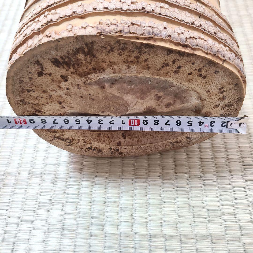 竹二重切 花器 華道具 根付竹製 花瓶 花器 華道 生け花 筒型 根付 竹細工