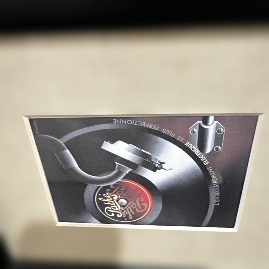 レコードプレーヤー グラフィックアート フレーム付き