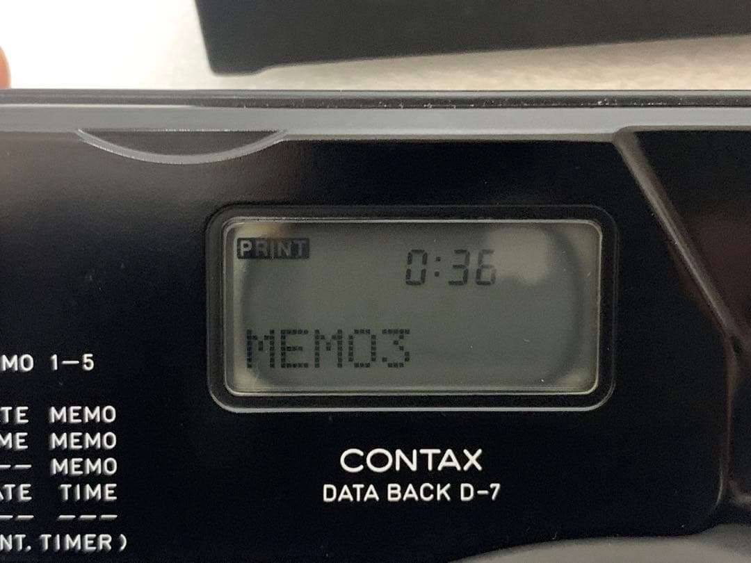 フィルムカメラ CONTAX DATA BACK D-7