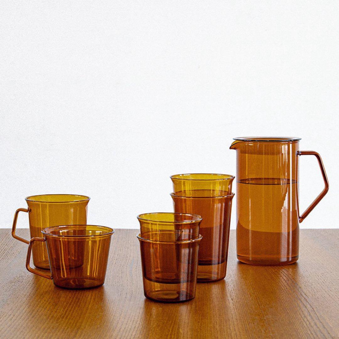 【新品未使用】KINTO CAST AMBER ジャグ グラス マグカップセット
