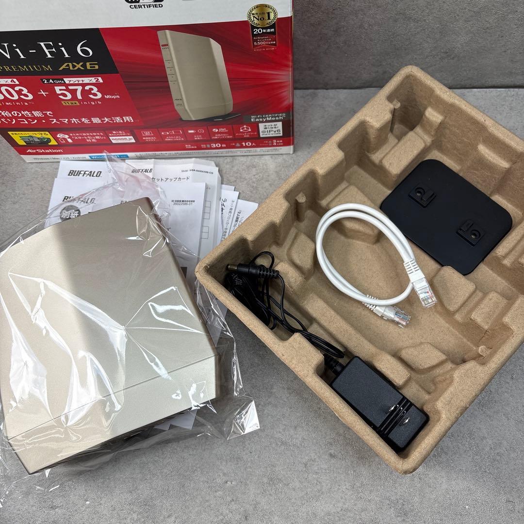 極美品バッファロー BUFFALO WSR-5400AX6S Wi-Fiルーター