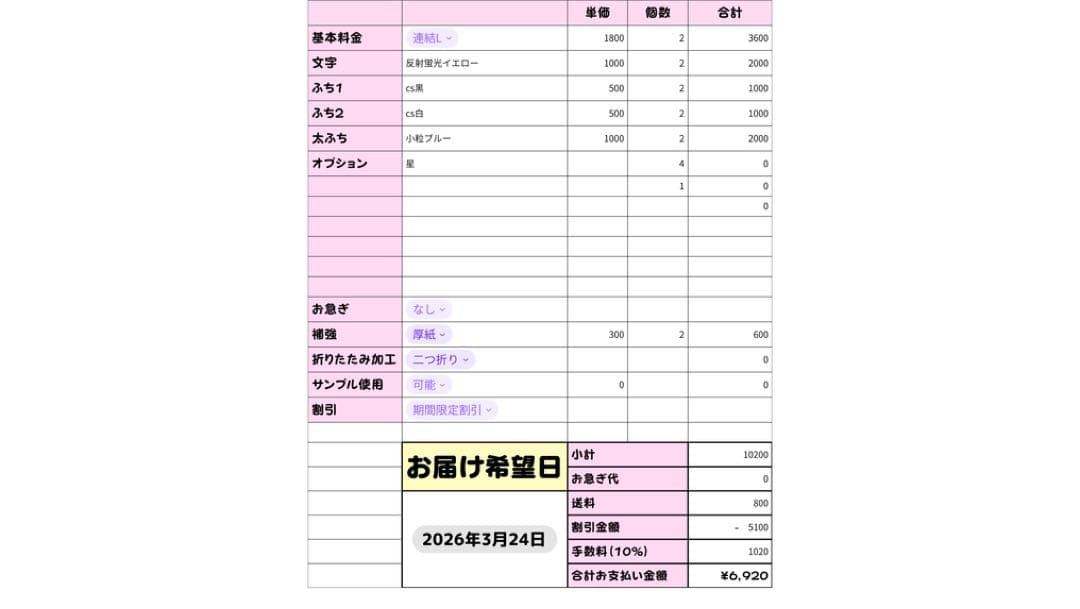 ネームボード うちわ文字 連結文字パネル うちわ屋さん オーダー