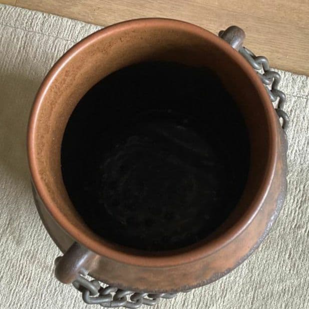 傘立て 庭　壺　玄関　花瓶　花器　60~70S　高さ41ドイツ　ミルク缶 陶器