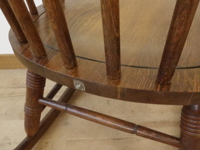 飛騨産業キツツキ　木製　ロッキングチェアーA　再塗装済　ＵＳＥＤ