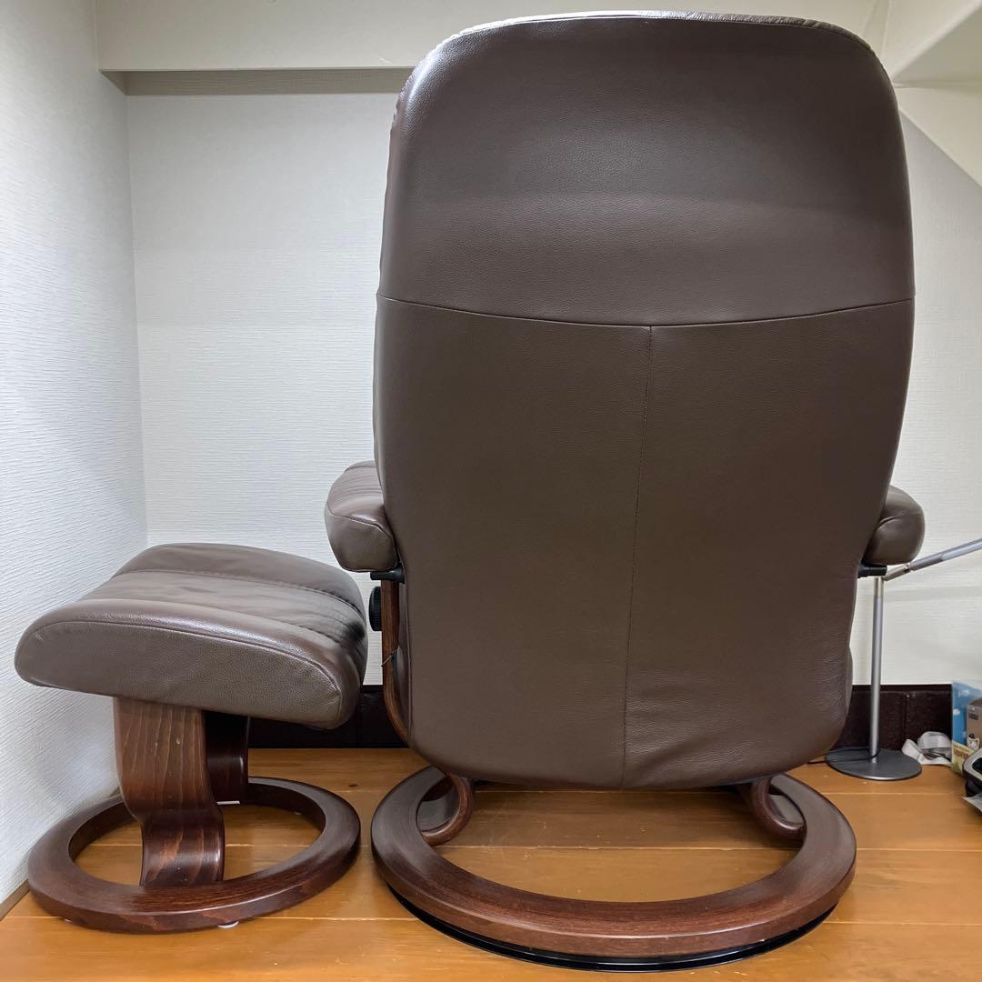 シエル様 本革ストレスレスチェア オットマン付 引取り