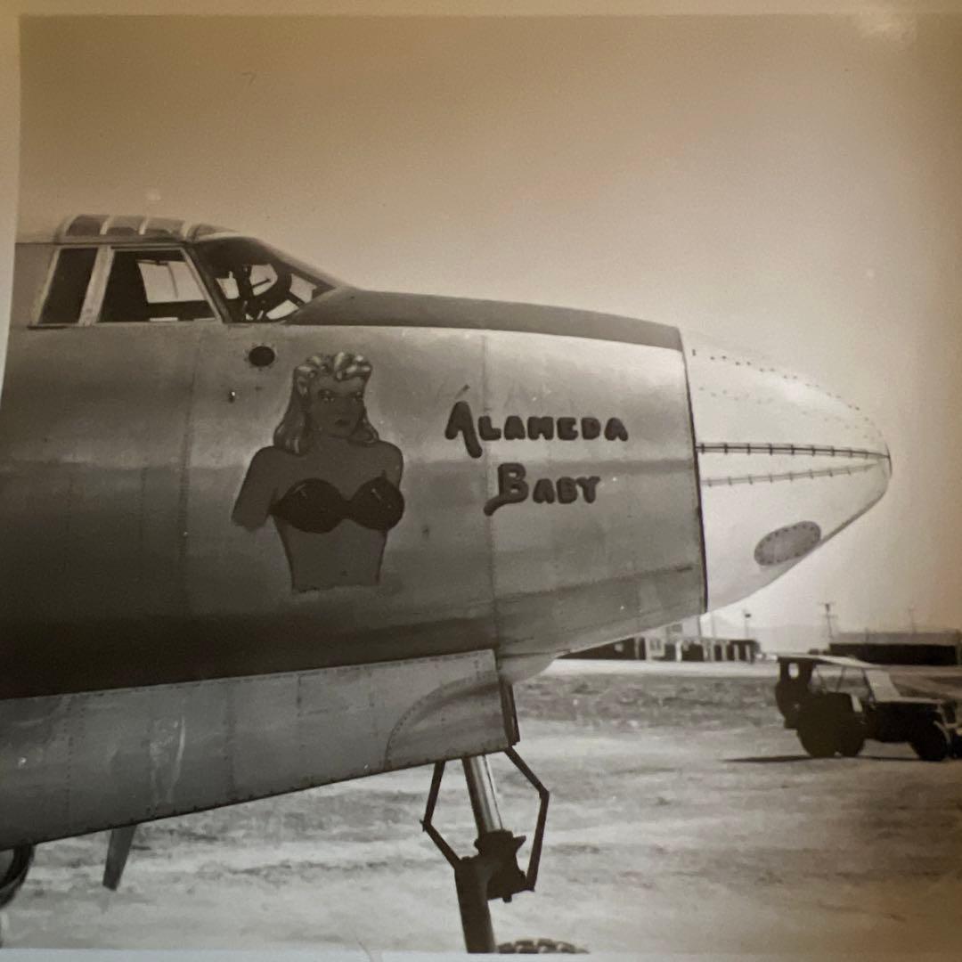 40年代　米軍　WW2 大戦　実物　ノーズアート　古写真　戦闘機　爆撃機