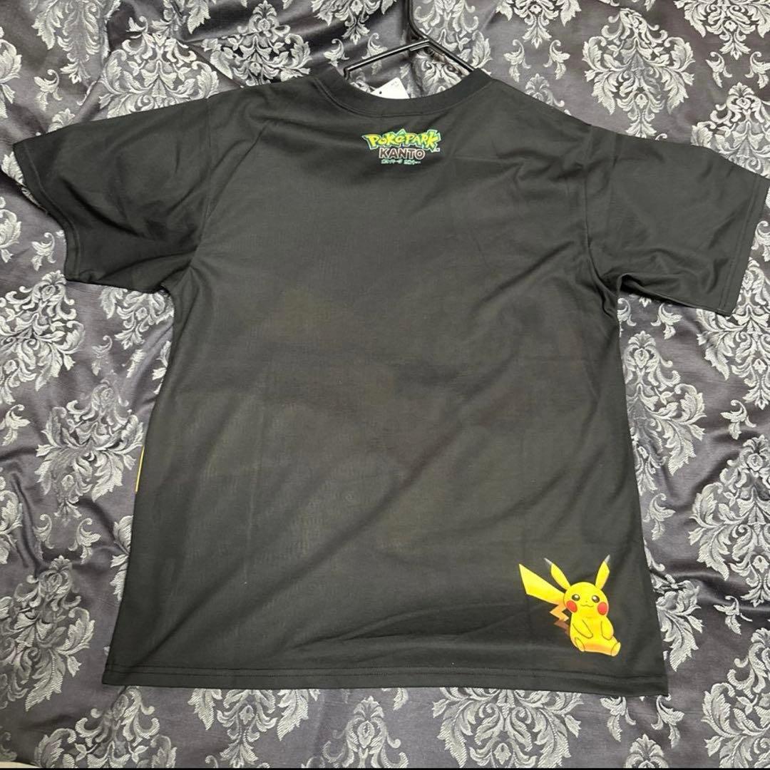 ポケパークカントー　限定Tシャツ　ピカチュウ　Lサイズ　ブラック　タグ付き　③