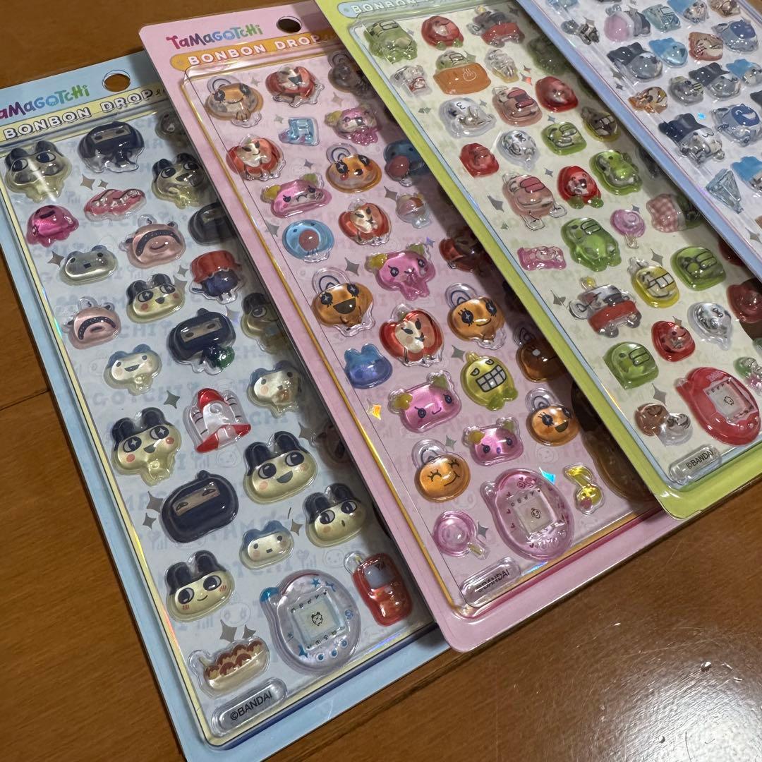 正規品 新品未開封 たまごっちボンボンドロップシール ４枚　たまごっち