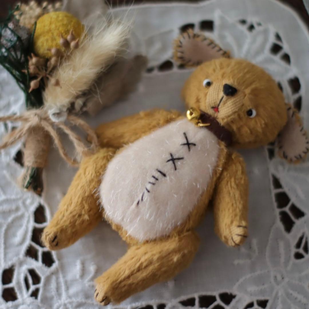 可愛すぎるワン 犬 アーティストベア 海外作家様 ハンドメイド ぬいぐるみ