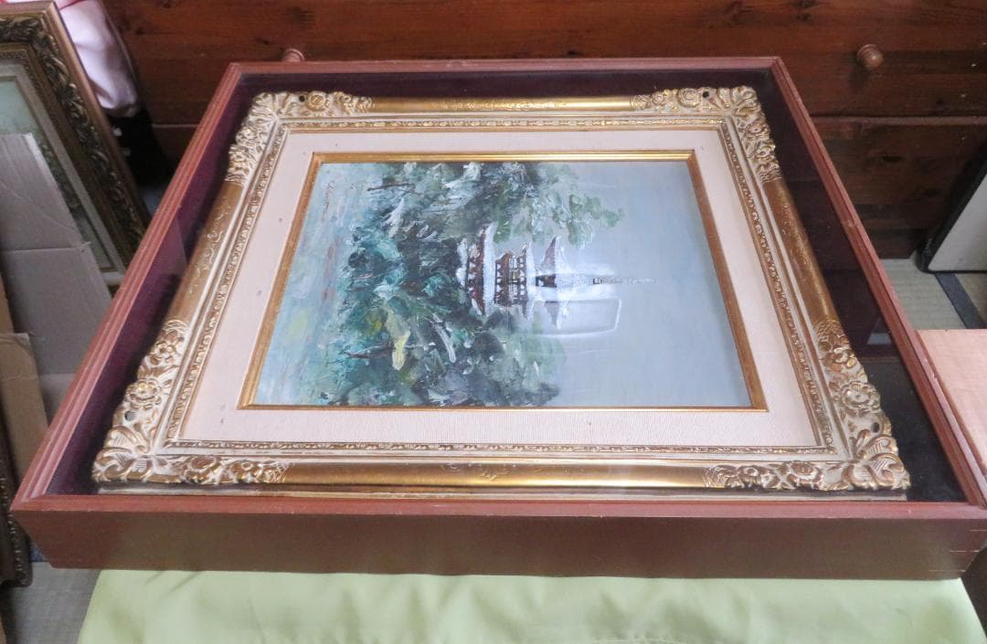 酒本英嗣　「薬師寺遠望」 油彩　F6号　近代日本美術協会委員、白美会副代表理事