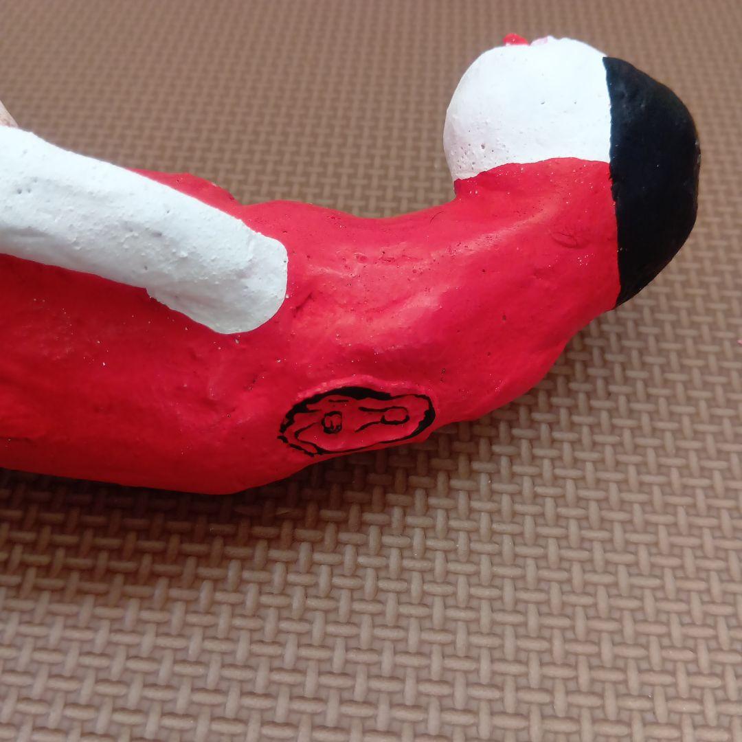 現代陶芸家 相場るい児 「少女土鈴」土人形 手捏ね 艶物 ツチノコ 髑髏