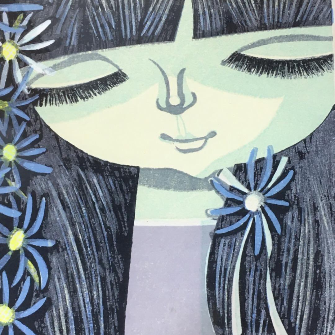 ○池田修三「しおん」木版画・直筆サイン 再評価で人気再燃 秋田県出身 小竹美術