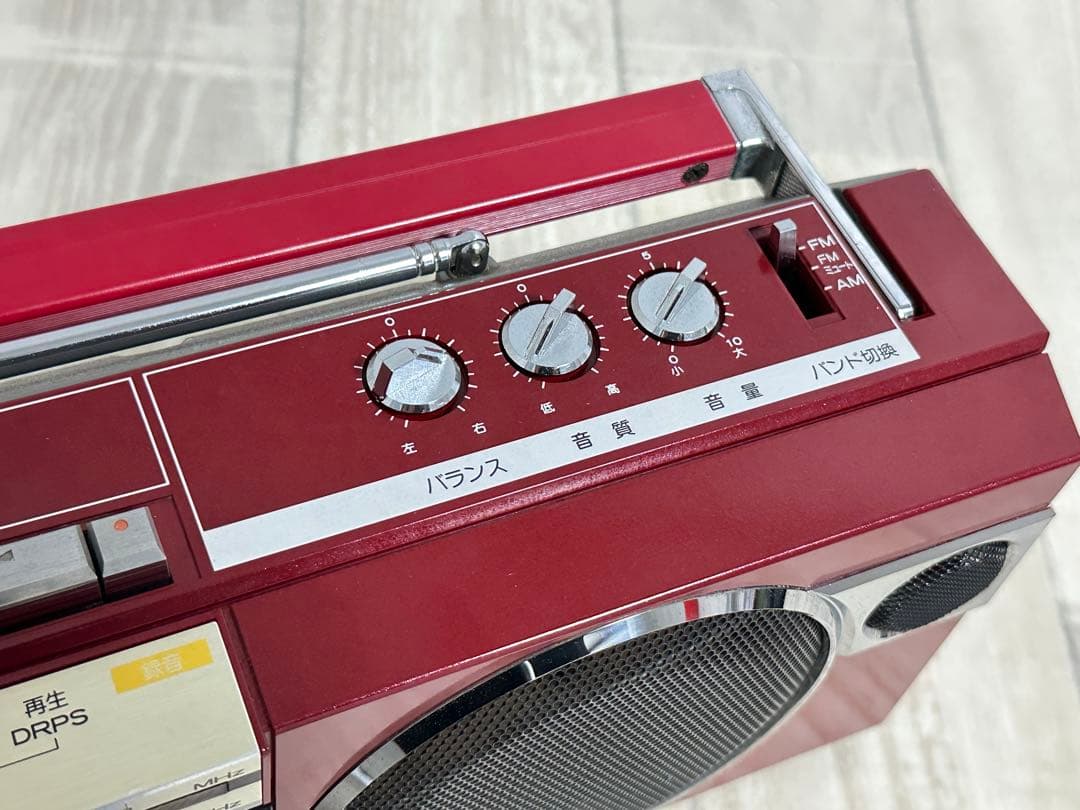 【動作品・極上】HITACHI日立TRK-LX5FM/AM 昭和レトロラジカセ