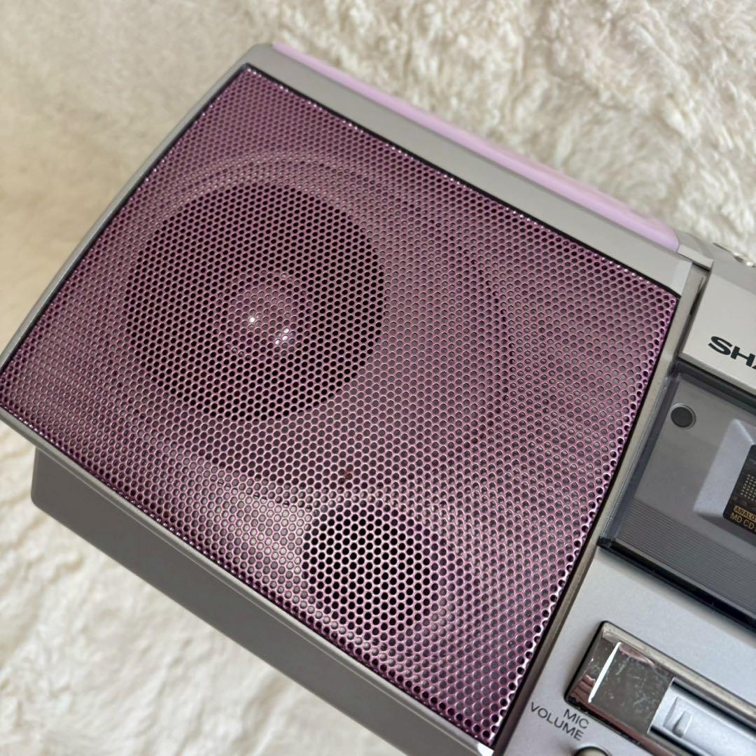 SHARP Auvi CD MD カセット ラジオ ラジカセ