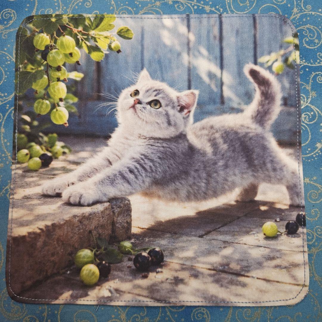 チョコ　ハンカチ　ねこちゃん柄　ハンドメイド3/11　18枚