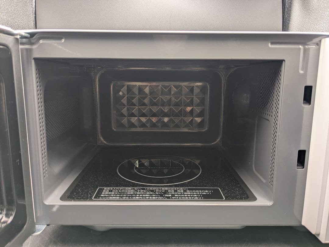 2024年製 PRW-F180(W) 山善 電子レンジ 18L 単機能