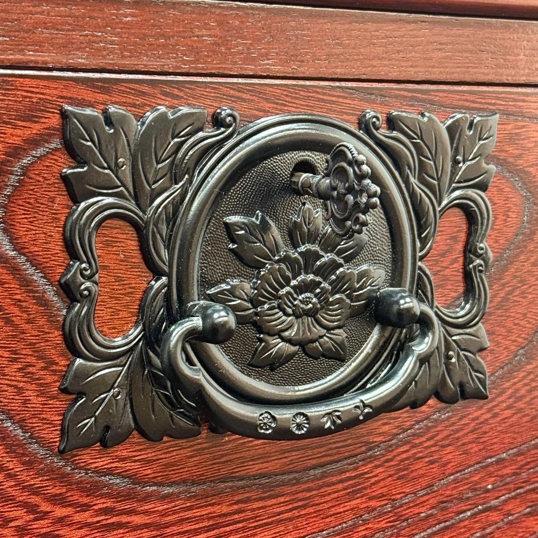 H21K64 飛鳥工芸 欅 和箪笥 4段 鍵付き