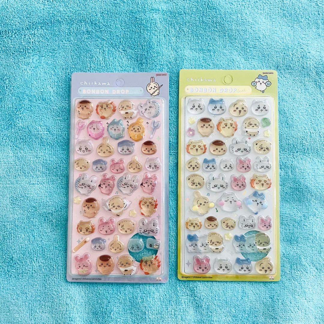 ちいかわボンボンドロップシール【中まで固いシールです】第二弾２枚セット