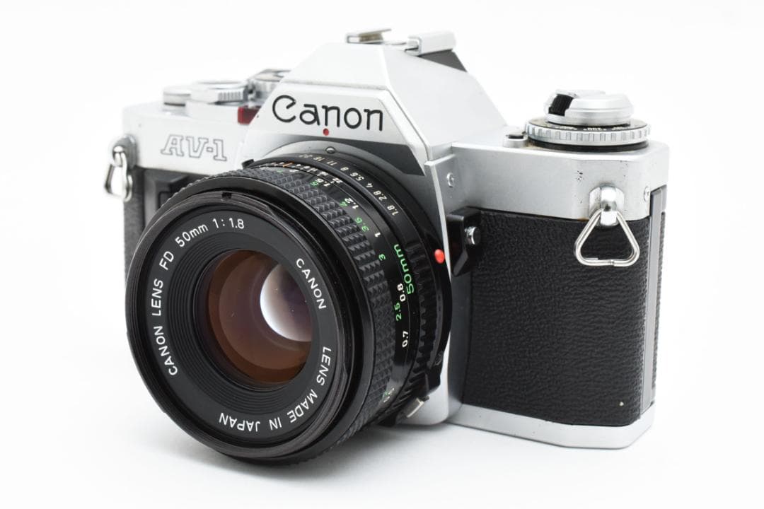★美品★ Canon AV-1 レンズ 50mm F1.8 モルト交換 キャノン