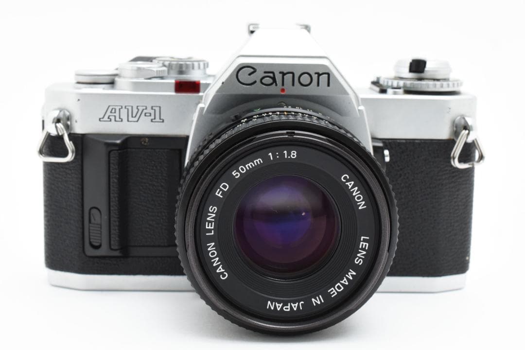 ★美品★ Canon AV-1 レンズ 50mm F1.8 モルト交換 キャノン