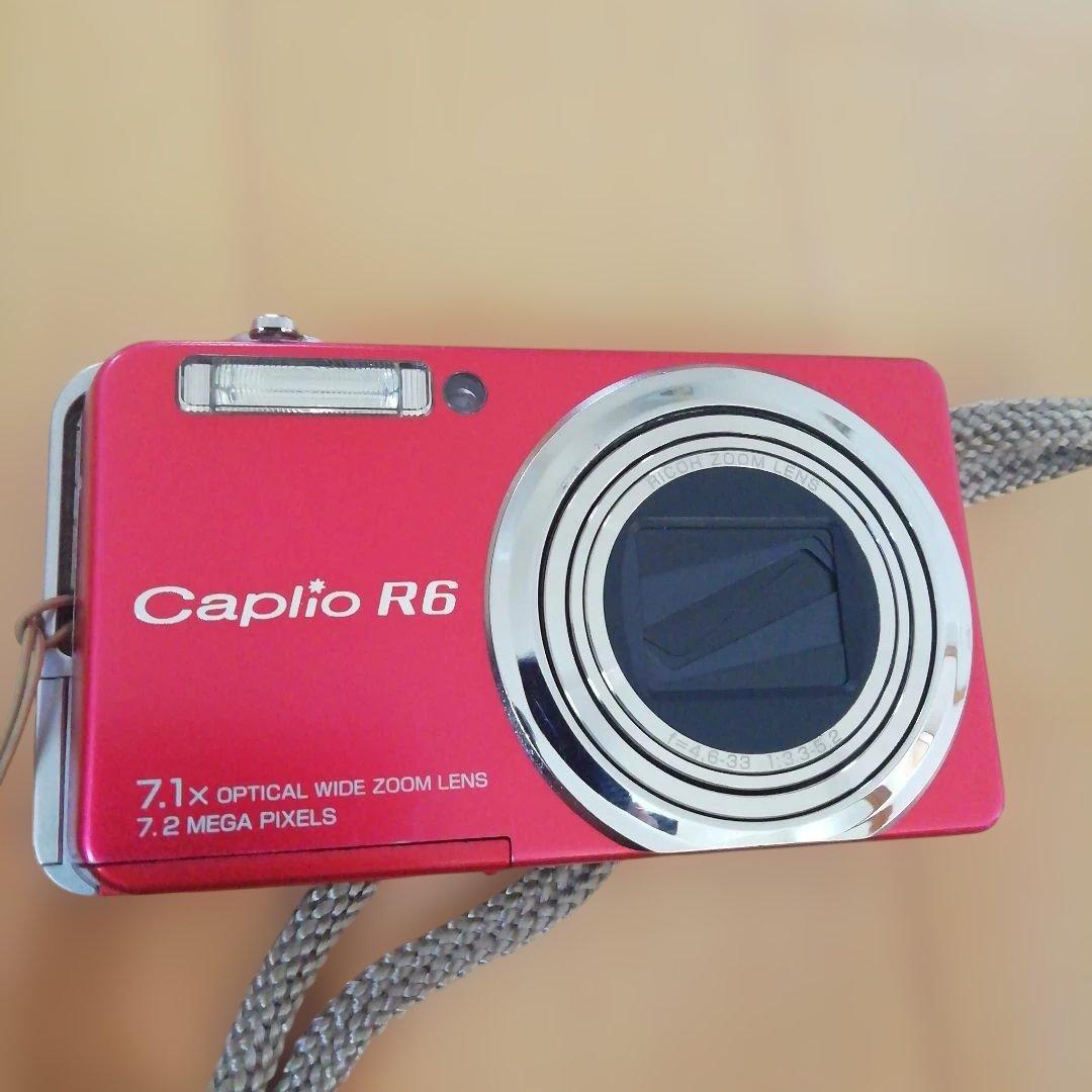 値下げ Ricoh Caplio R6 コンパクトデジタルカメラ 赤