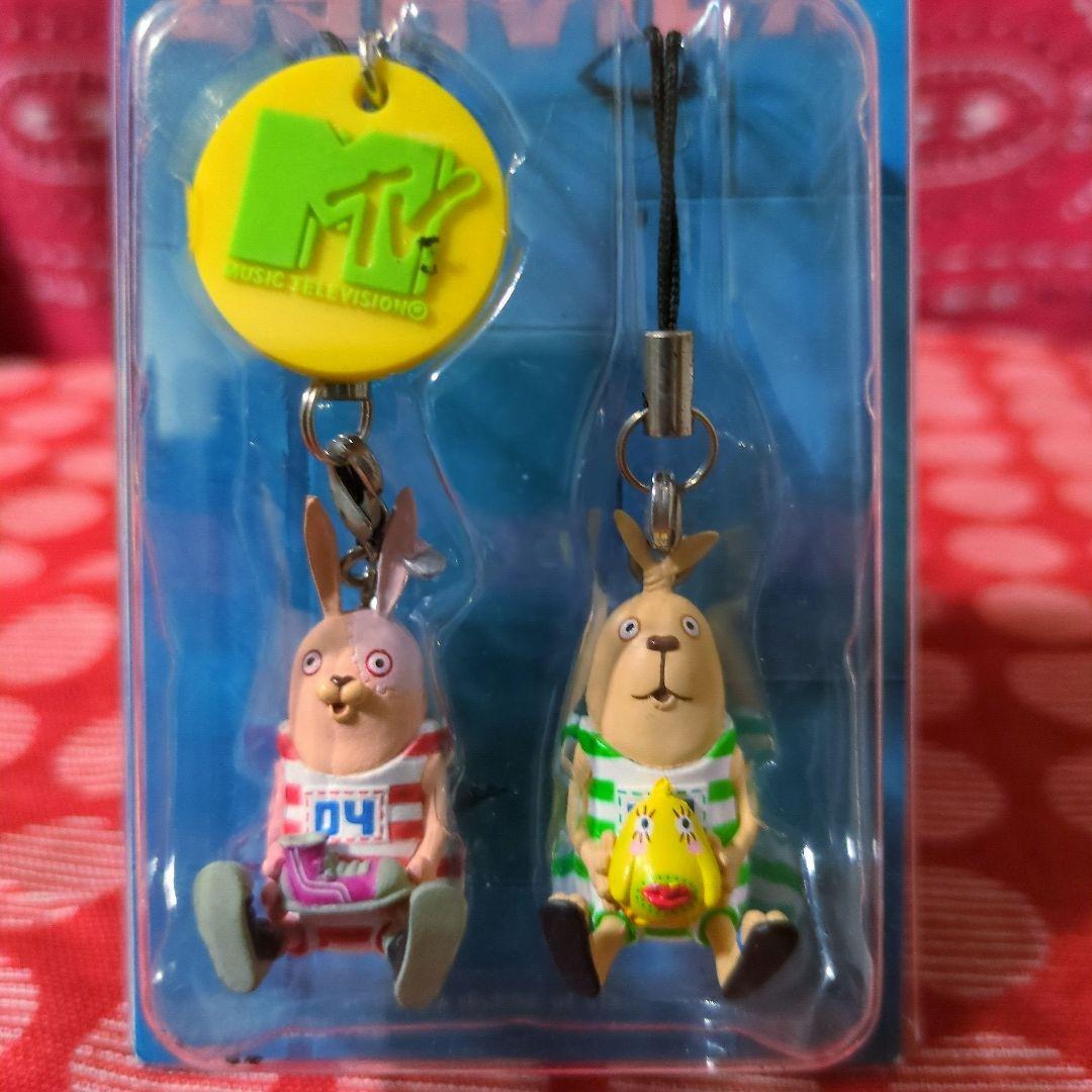 ウサビッチ ストラップ 2個セット MTVロゴ付き《ブリスター劣化》