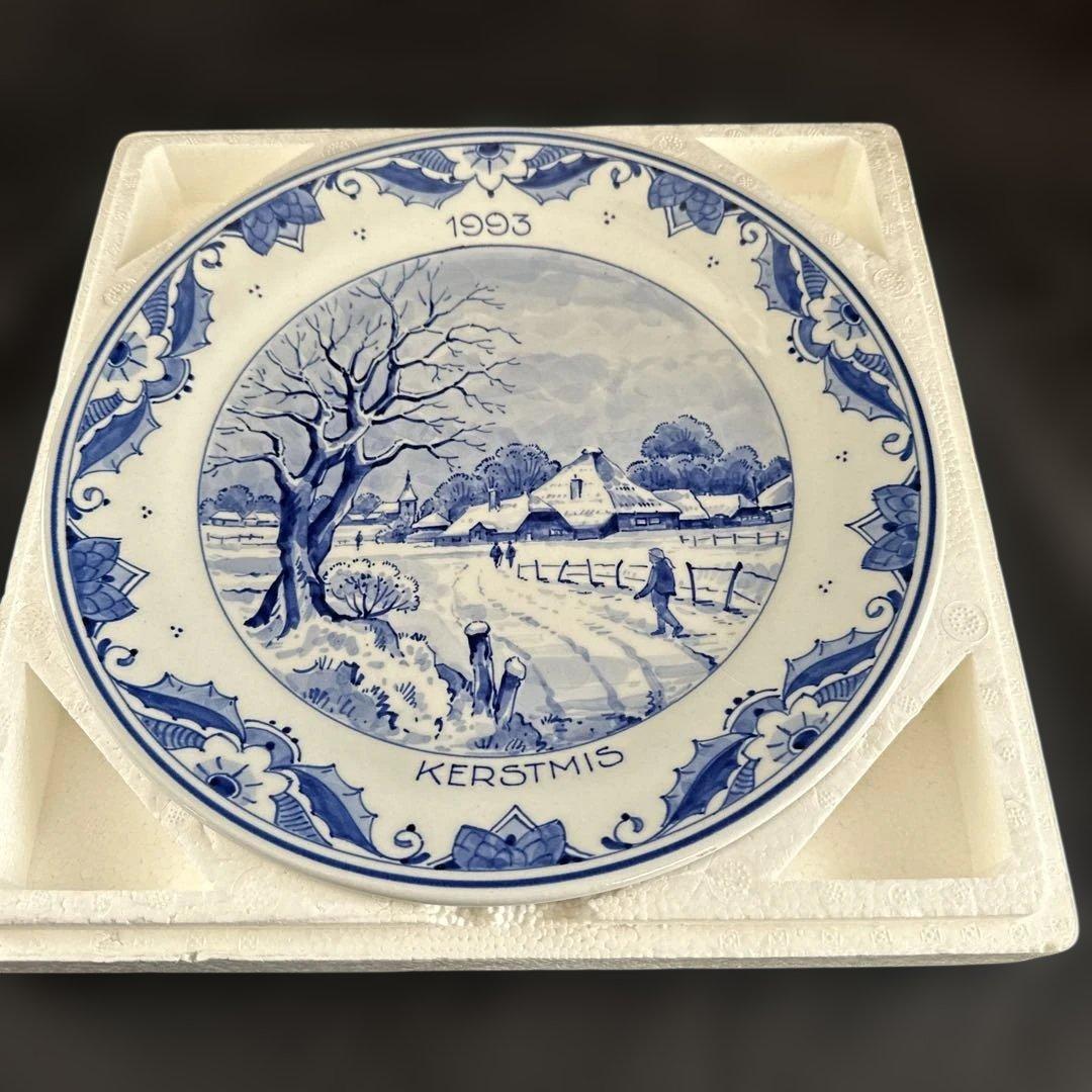 ロイヤル・デルフト窯　1993年クリスマス　プレート