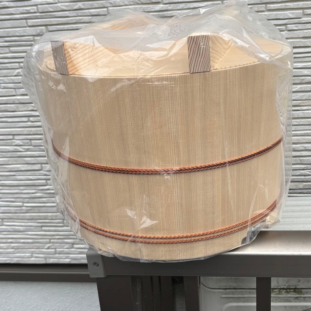 【新品】吉野白杉 木製おひつ4.5kg マルカ　めしびつ　約3升取り　お櫃 ②