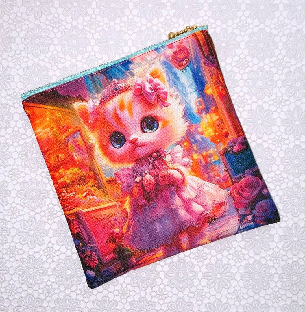 ミニトートバック＆ポーチ♡にゃんこ