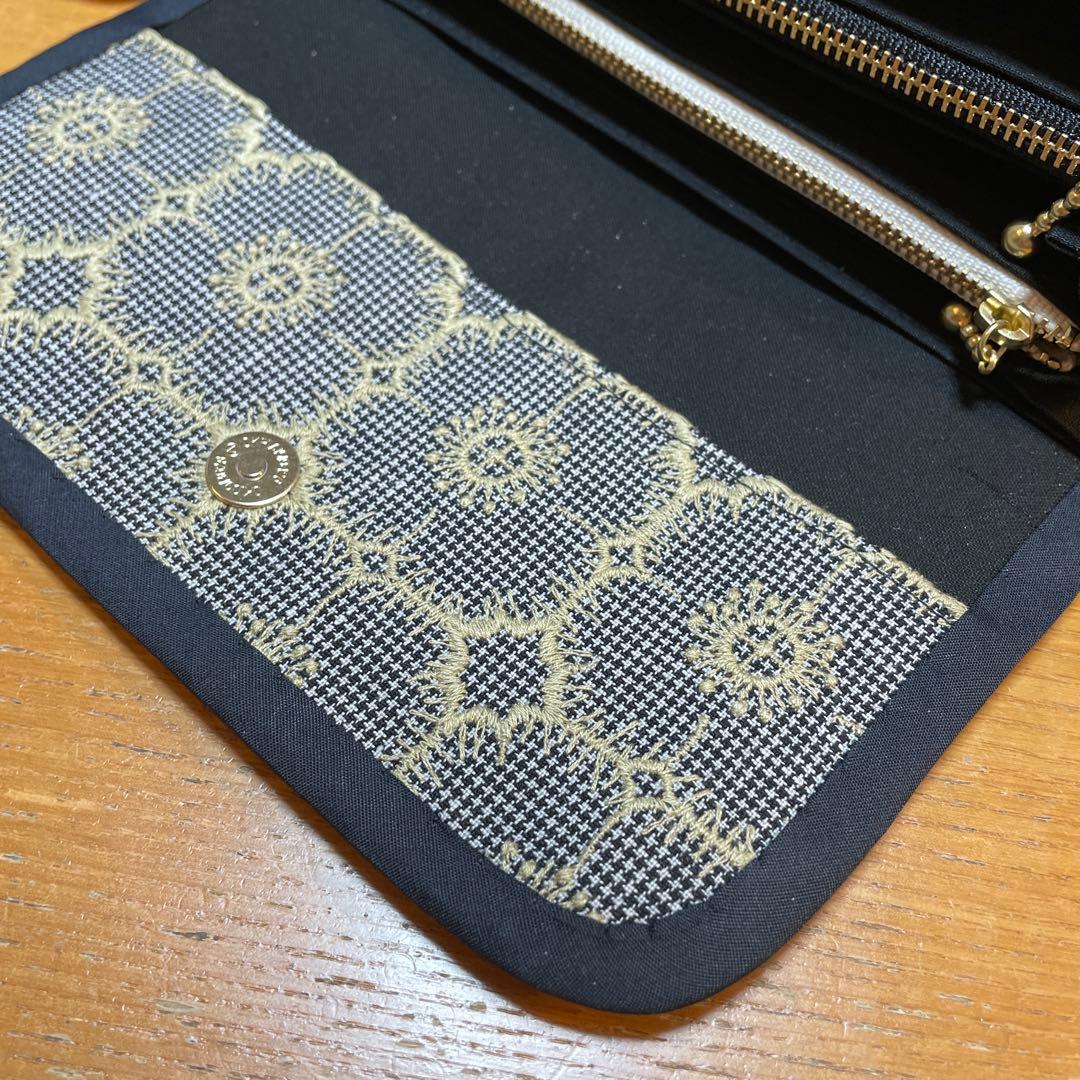 長財布　やりくり財布　ハンドメイド　ミナペルホネン