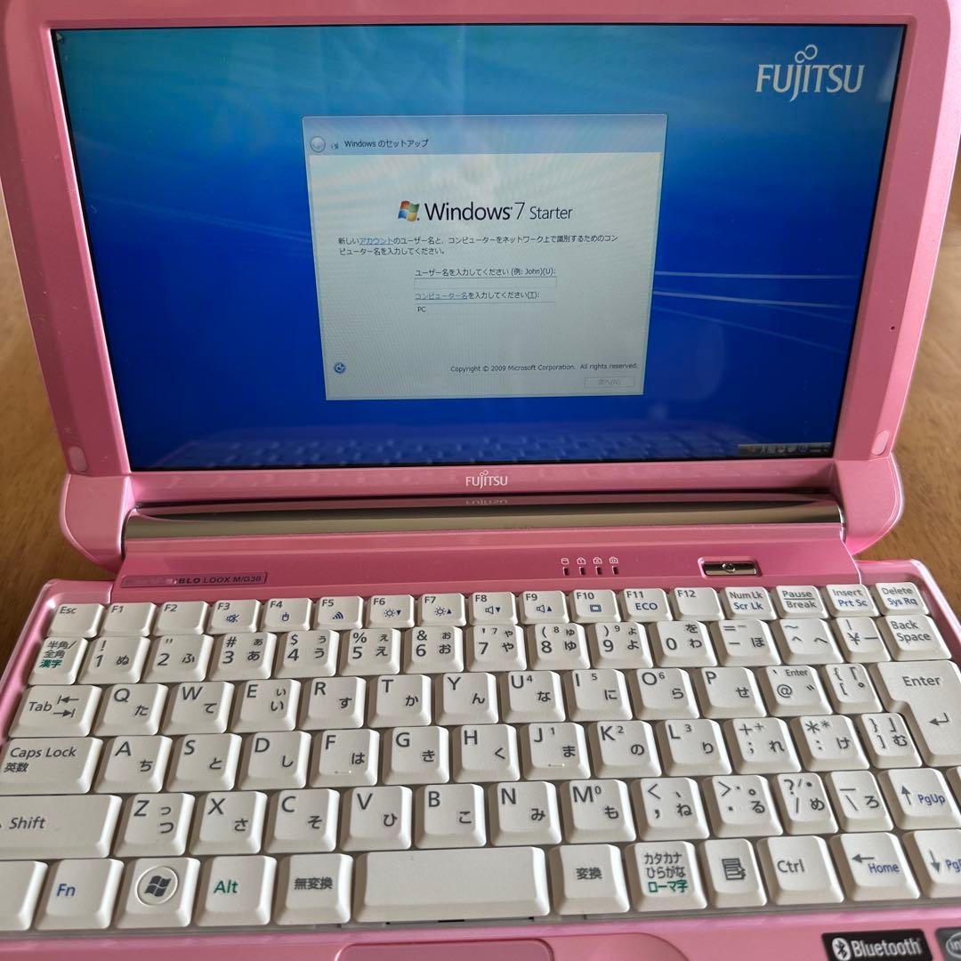 momoeriスペシャルコラボFujitsu ピンク ノートPC ♡ハート模様♡