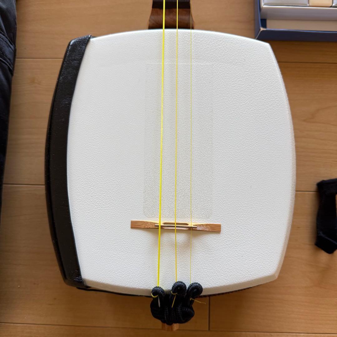 津軽三味線本体 バチ　ケース付き