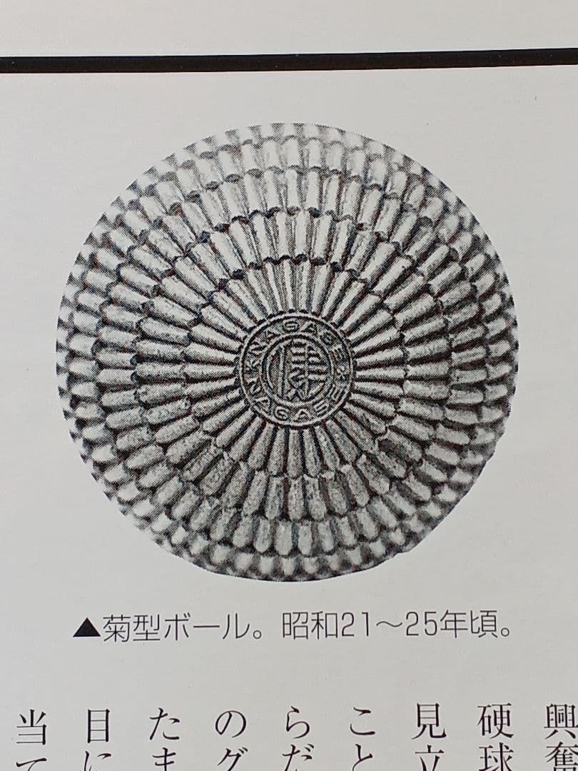 昭和レトロ　初代軟式ボール　菊型 ボール　昭和21～25年頃　貴重品　匿名配送