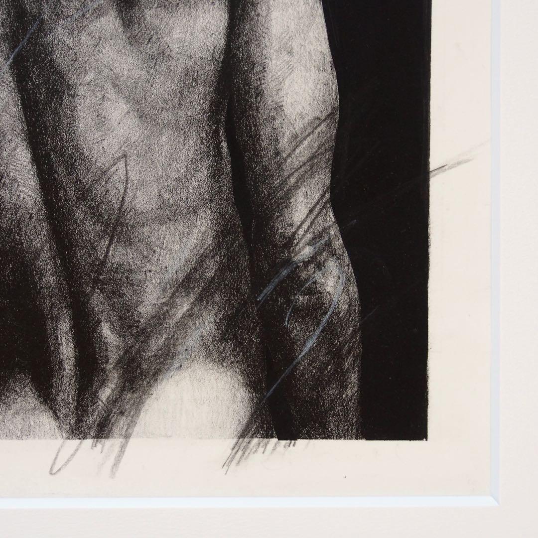 人物画 肉筆画 作品 額入り 現代アート 絵画 ミニマル インテリア デザイン