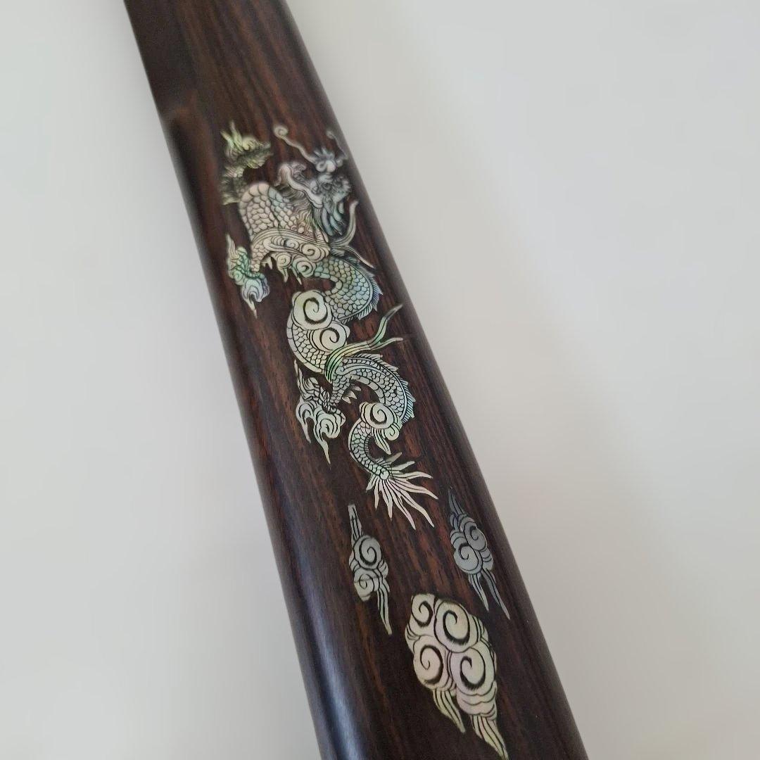 黒檀 螺鈿細工木刀　大刀 脇差 模造刀