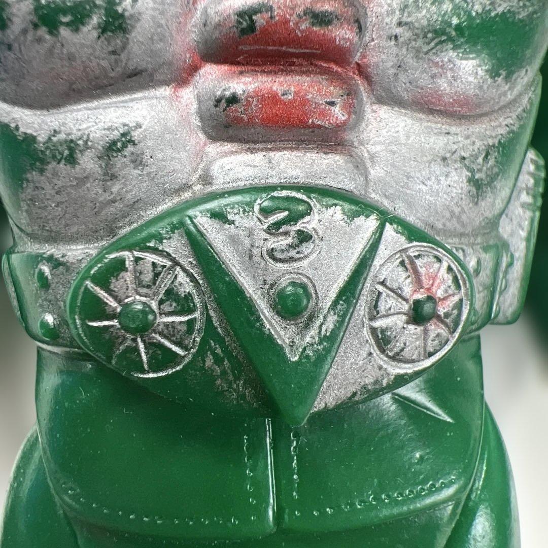 【※触覚片方折れあり】当時物ポピー製石森プロ　仮面ライダーV3ソフビフィギュア