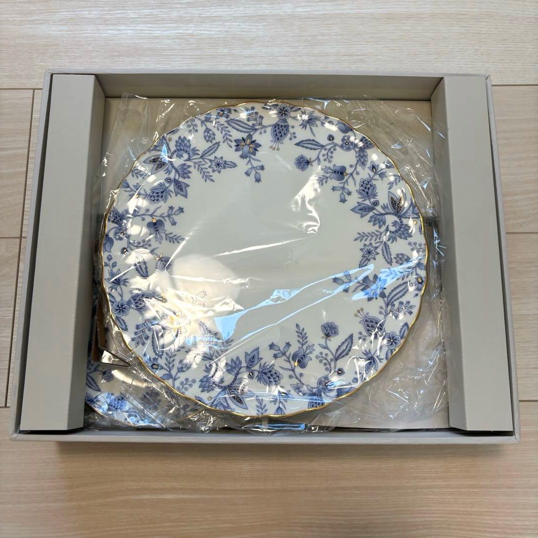 【未使用箱付】ノリタケ ブルーソレンティーノ パーティーセット 小皿 大皿