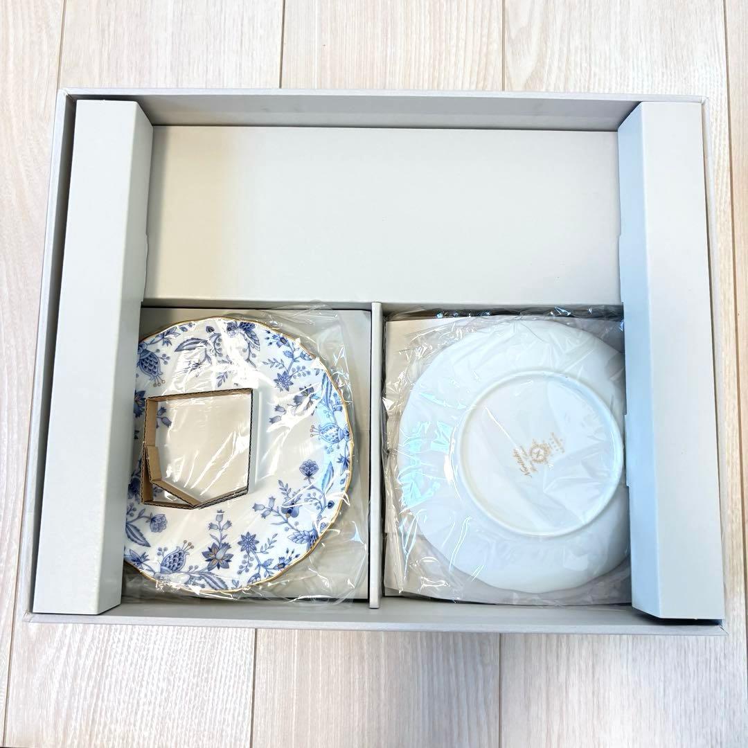 【未使用箱付】ノリタケ ブルーソレンティーノ パーティーセット 小皿 大皿